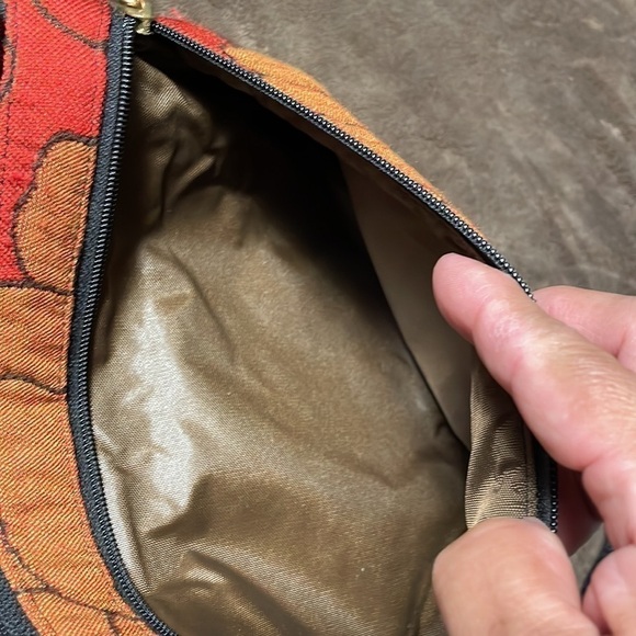 Danny Kaplan Tapestry Crossbody Floral Fabric Shoulder Bag - Picture 7 of 8